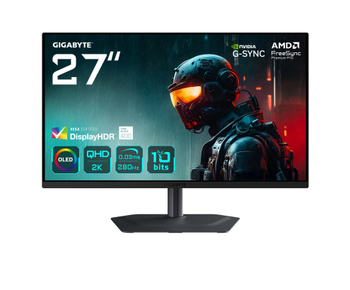 GIGABYTE MO27Q2A Monitor gaming OLED 2K QHD de 27