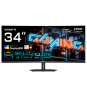 GIGABYTE MO34WQC36 Monitor Gaming Curvo 34” WQHD - 3440 x 1440, 360Hz, 0.03ms, KVM, 300 cd/m², FreeSync Premium Pro, DisplayHDR True Black 500, HDM