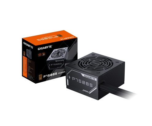 GIGABYTE P750BS Fuente de Alimentación - PCIe 5.0, 80 PLUS Bronze, Diseño totalmente modular, Ventilador de 120 mm, Compatible con ATX, Enchufe EU