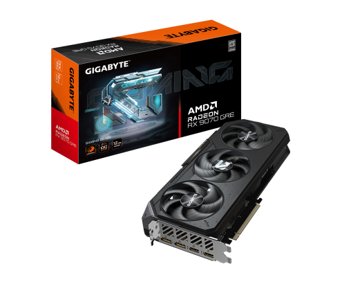 GIGABYTE Radeon RX 9070 GRE GAMING OC 12G – Tarjeta gráfica, 12GB GDDR6, 192bit, PCI-E 5.0, 2920 MHz Core Clock, 2 × DisplayPort, 2 × HDMI, GV-R9