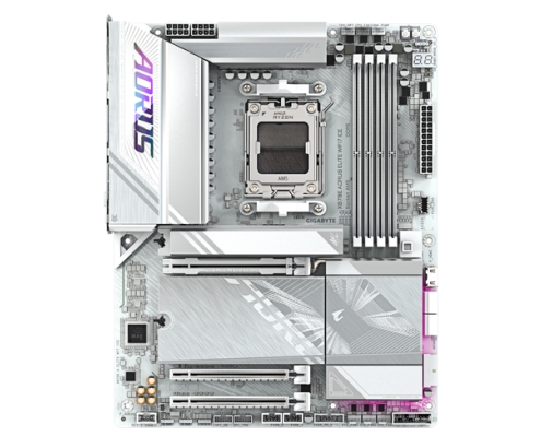 GIGABYTE X870E AORUS ELITE WIFI7 ICE Placa base - Soporta procesadores AMD Ryzen 9000, VRM digital de 16+2+2 fases, hasta 8200 MHz DDR5 (O.C.), 3x PCI