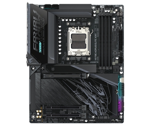 GIGABYTE X870E AORUS ELITE X3D Placa Base – Compatible con procesadores AMD Ryzen 9000, VRM digital de 16+2+2 fases, hasta 9000 Hz DDR5 (OC), 2 x PC