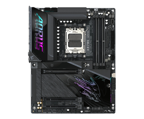 GIGABYTE X870E AORUS PRO X3D Placa Base - Compatible con procesadores AMD Ryzen 9000, VRM digital de 18+2+2 fases, hasta 9000MHz DDR5 (O.C.), 2xPCIe 5
