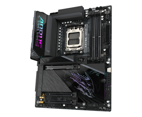 GIGABYTE X870E AORUS PRO X3D Placa Base - Compatible con procesadores AMD Ryzen 9000, VRM digital de 18+2+2 fases, hasta 9000MHz DDR5 (O.C.), 2xPCIe 5