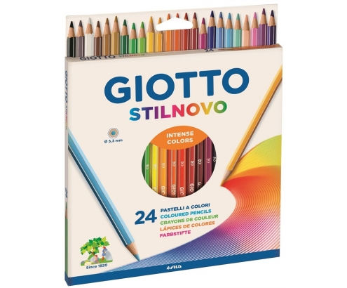 Giotto 8000825256608 lápiz de color Multicolor 24 pieza(s)