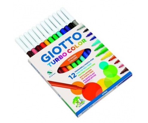 GIOTTO TURBO COLOR CAJA 12 UDS ROTULADOR PUNTA SUPER RESISTENTE DE 2.8 MM 416000
