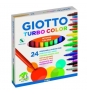 GIOTTO TURBO COLOR CAJA 24 UDS ROTULADOR PUNTA SUPER RESISTENTE DE 2.8 MM 417000