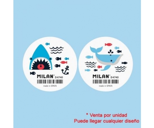 GOMA DE BORRAR MILAN SHARK ATTACK REDONDA FLEXIBLE MIGA DE PAN D4740