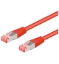 Goobay 3m CAT6a-300 cable de red Rojo