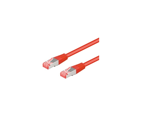 Goobay 3m CAT6a-300 cable de red Rojo