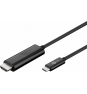 Goobay Adaptador de cable de vídeo USB Tipo C - HDMI 1,8 m Negro