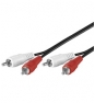 Goobay AVK 128-1000 10.0m cable de audio 10 m 2 x RCA Negro