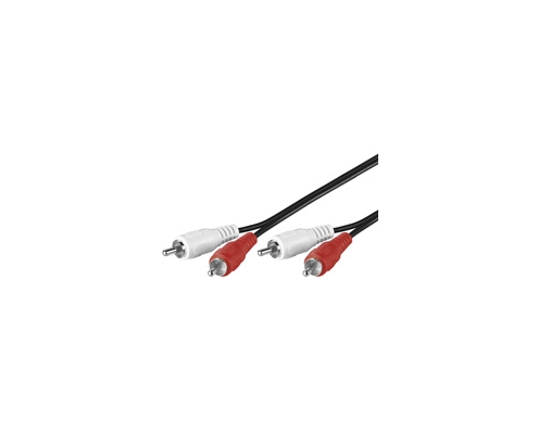 Goobay AVK 128-1000 10.0m cable de audio 10 m 2 x RCA Negro