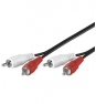 Goobay AVK 128-150 1.5m cable de audio 1,5 m 2 x RCA Negro