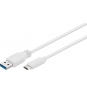 Goobay cable USB 3.2 Gen 1 (3.1 Gen 1) USB C/USB A 1 m Blanco