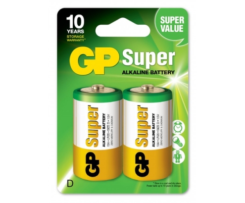 GP Batteries Super Alkaline 5501 pila doméstica Batería de un solo uso D Alcalino