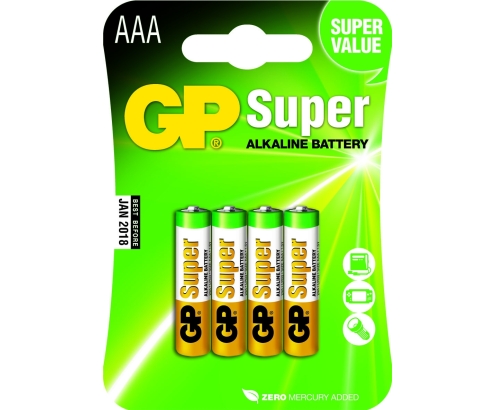 GP Batteries Super Alkaline AAA Batería de un solo uso Alcalino