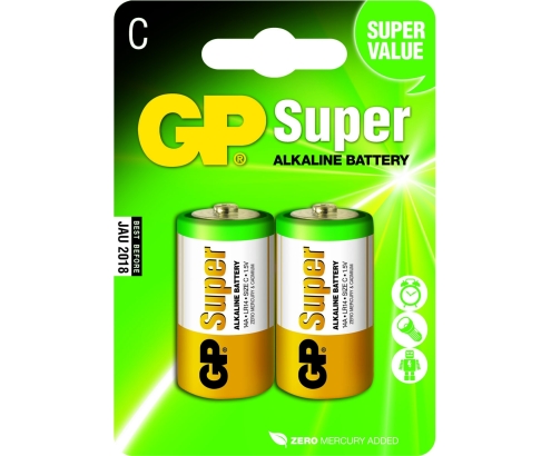 GP Batteries Super Alkaline C Batería de un solo uso Alcalino