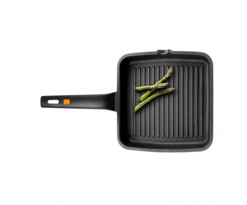 GRILL CON RAYAS EFFICIENT BRA ESPESOR 6MM ALUMINIO FUNDIDO TEFLON ANTIADHERENTE PLATINUM PLUS MANGO ERGONOMICO A271428