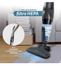Grunkel ASP-EASY aspiradora de pie y escoba eléctrica Aspiradora escoba Corriente alterna Secar HEPA Sin bolsa 0,95 L 600 W Azul