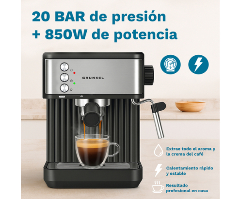 Grunkel CAFPRESSO-20AROMA cafetera eléctrica Semi-automática Máquina espresso 1,8 L