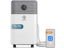 Grunkel DH-10DT deshumidificador 2 L 42 dB Gris, Blanco