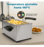 Grunkel FRYPRO-3SS freidora Sencillo 3 L Independiente 2000 W Acero inoxidable