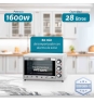 Grunkel HR-28SILVER horno tostador 28 L 1600 W Acero inoxidable