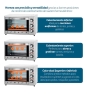 Grunkel HR-28SILVER horno tostador 28 L 1600 W Acero inoxidable