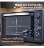 Grunkel HR-48PROMAX horno tostador 48 L 2200 W Negro, Acero