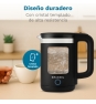 Grunkel HV-18CWPNG tetera eléctrica 1,8 L 1500 W Negro, Transparente