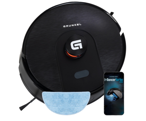 Grunkel I-DANCERTURBOLASER aspiradora robotizada 0,25 L Negro