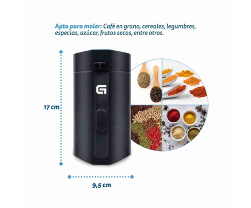 Grunkel MO-150R molinillo de café 150 W Negro