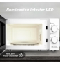 Grunkel MW-20EASY microondas Blanco, Negro Solo microondas Encimera 20 L 700 W