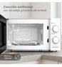 Grunkel MW-20EASY microondas Blanco, Negro Solo microondas Encimera 20 L 700 W