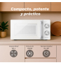 Grunkel MW-20MG microondas Blanco Solo microondas Encimera 20 L 700 W