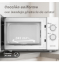 Grunkel MW-25EASY microondas Blanco Solo microondas Encimera 25 L 850 W