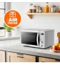 Grunkel MW-28AIRFRYER microondas Acero inoxidable Microondas combinado Encimera 28 L 900 W