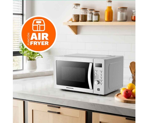 Grunkel MW-28AIRFRYER microondas Acero inoxidable Microondas combinado Encimera 28 L 900 W