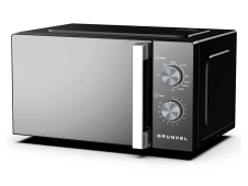 Grunkel MWG-20ESPEJO microondas Acero inoxidable, Negro Microondas con...