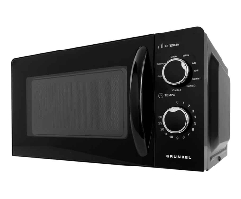 Grunkel MWG-20NG microondas Negro Microondas con grill Encimera 20 L 700 W