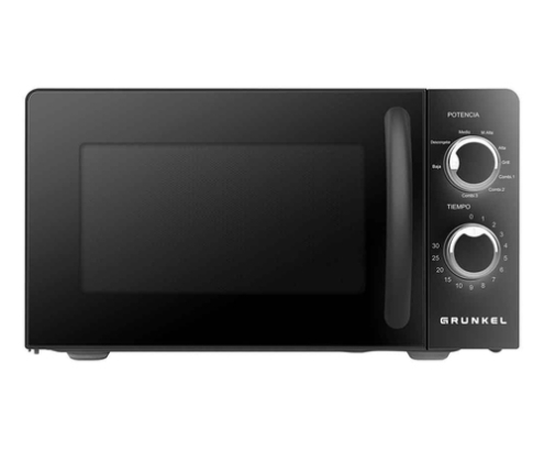 Grunkel MWG-20NG microondas Negro Microondas con grill Encimera 20 L 700 W