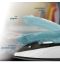 Grunkel PLV-900 plancha Plancha vapor-seco Suela antiadherente 900 W Blanco, Azul