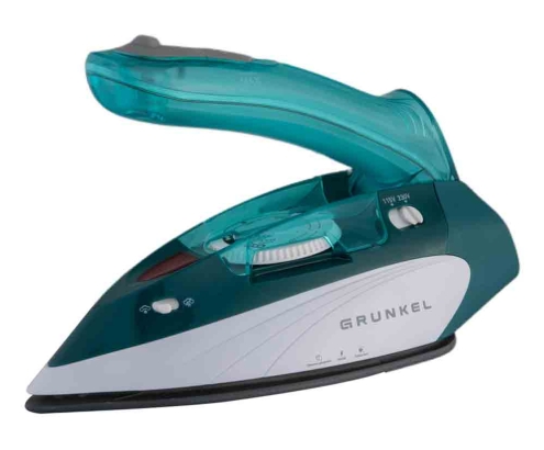 Grunkel PLV-900 plancha Plancha vapor-seco Suela antiadherente 900 W Blanco, Azul