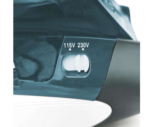 Grunkel PLV-900 plancha Plancha vapor-seco Suela antiadherente 900 W Blanco, Azul