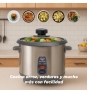 Grunkel RC-28L arrocera 2,8 L 1000 W Acero inoxidable, Gris Oscuro