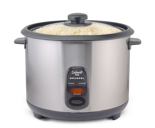 Grunkel RC-28L arrocera 2,8 L 1000 W Acero inoxidable, Gris Oscuro