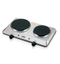 Haeger HP-02S.015A hobs Acero inoxidable Encimera 45.5 cm Quemador en espiral 2 zona(s)