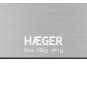 Haeger KS-DIG.012A báscula de cocina Acero inoxidable Encimera Rectángulo Báscula electrónica de cocina