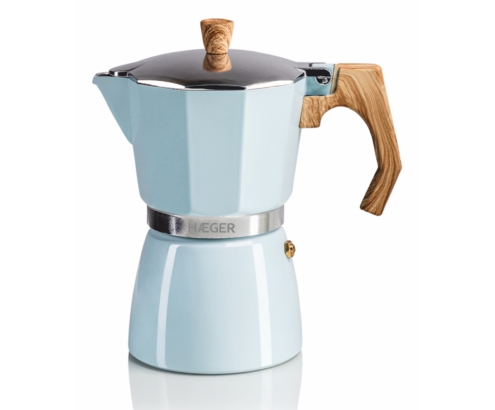 Haeger MOKA Pot 6 Cafetera italiana Azul